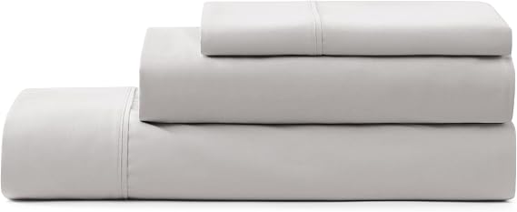 UGG Hedi Twin Sheets Set, Breathable & Cooling Sheet Set, 3-Piece, Grey | College Dorm Essential, Cooling Microfiber, Deep-Pocket Fitted, Hypoallergenic, Wrinkle-Reducing, Lightweight & Washable