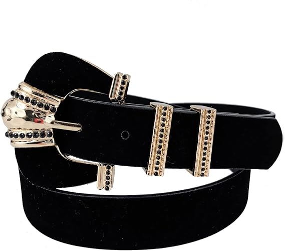 TOPACC Skinny Western Belts for Girls Boys Cowgirl Cowboy Thin Belt for Jeans Dresses Country Concert Outfit
