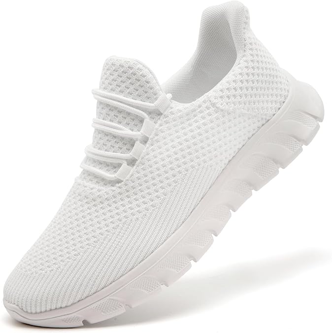Mens Running Shoes Walking Non Slip Trainers Casual Sneakers Gym Tennis Sport Jogging Workout Outdoor Lightweight Breathable Mesh Comfortable Fashion