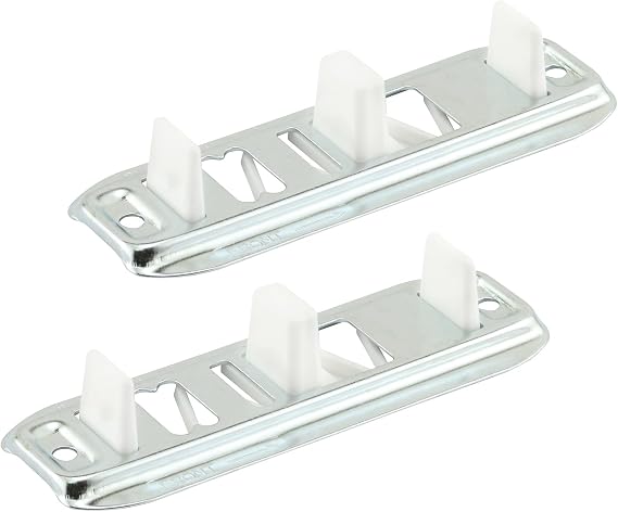 Prime-Line Stamped Steel, Adjustable, Closet Door, Floor Guide (2 Pack)
