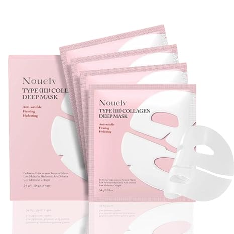 Collagen Mask 4 Pieces Probiotic Mask with Hyaluronic Acid