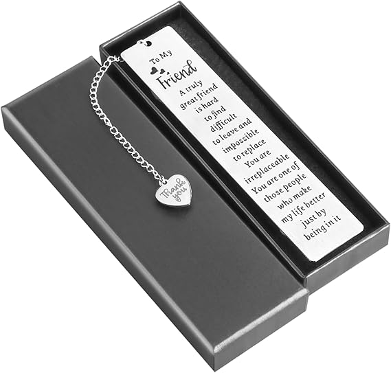Ouligay Friend Bookmarks for Women Book Lovers Gifts Book Marks for Reading Women Long Distance Friendship Gift Best Friend Birthday Gifts for Bestie Bestfriend BFF Christmas Reader Books Club