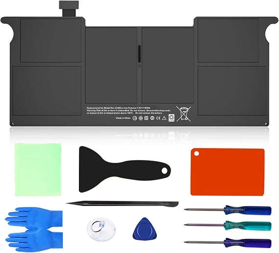 A1406 A1370 A1465 Battery Compatible for MacBook Air 11" A1406 A1495 (Mid 2011 2012 2013 Early 2014 2015) MJVM2LL/A MD711 MD223 MC968 020-7376-A 020-7377-A