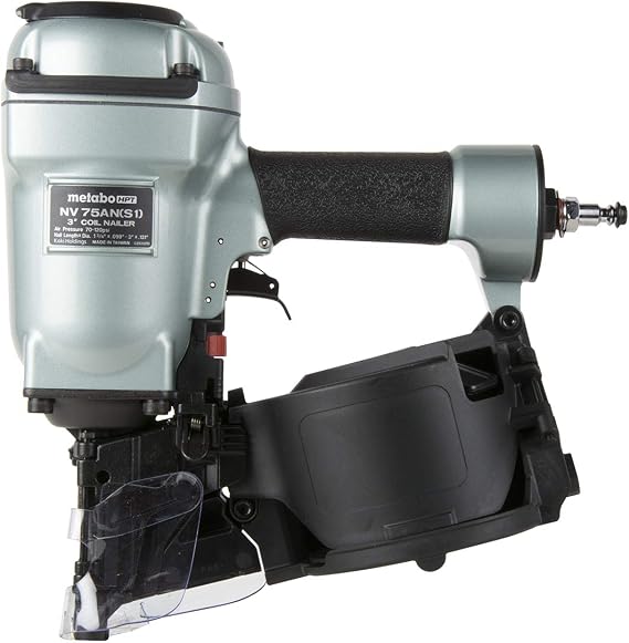 Metabo HPT Coil Pallet Nailer | High Capacity Side Load Magazine | 3-Inch x .131" Wire or Plastic Nails | NV75AN(S1)