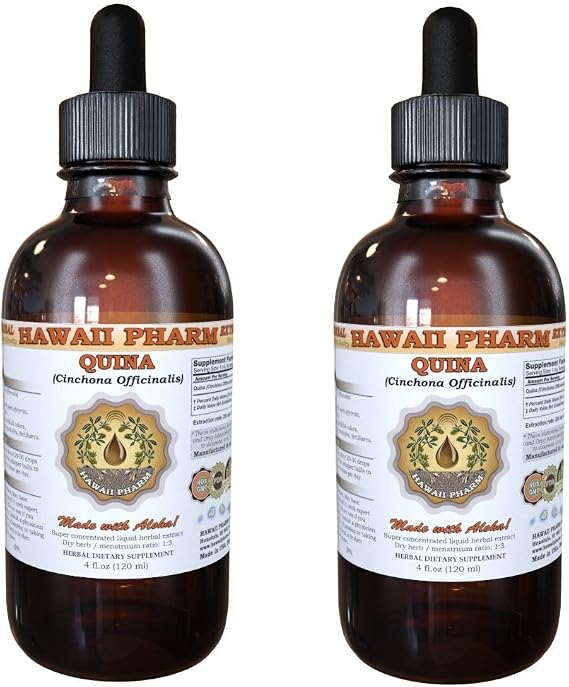 Hawaii Pharm Quina Bark Liquid Extract, 2 fl oz, 2-Pack