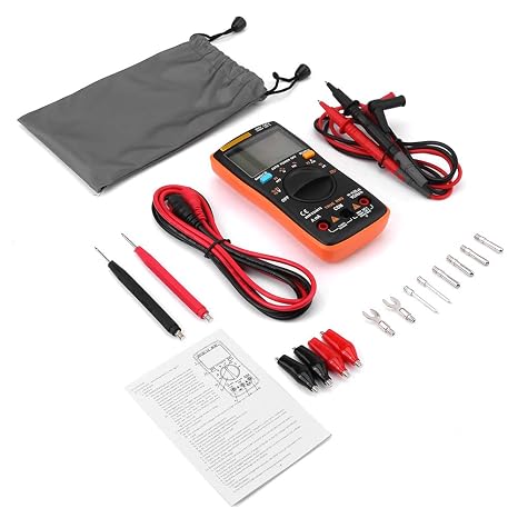 ANENG AN8008 True RMS Digital Multimeter Professional Accurate AC DC Voltage Current Tester for Automotive Household Electrical DIY Use with Large LCD Display