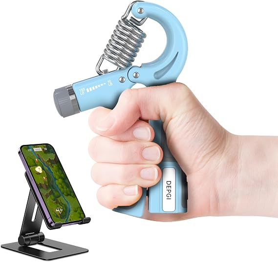 DEPGI Smart Grip Strength Trainer with App, Digital Hand Gripper with 10-130LB Resistance for Muscle Building & Injury Recovery(2 Pack)