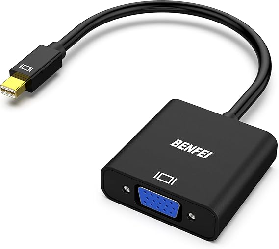 BENFEI Mini DisplayPort to VGA, Mini DP DisplayPort to VGA Thunderbolt 2 Compatible Male to Female Adapter ThinkPad SurfacePro PC…