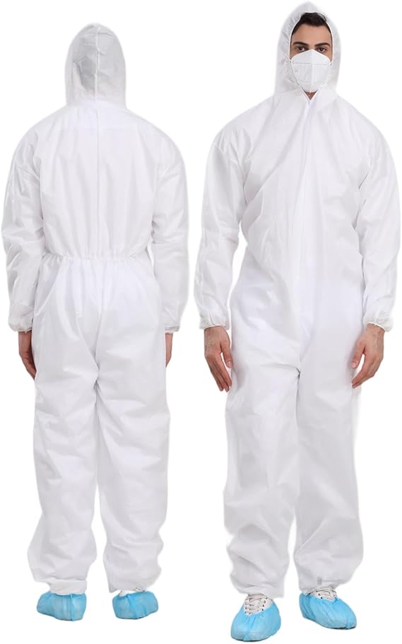 Disposable Coveralls, SMS Paint Suit for Men, 3-Pack/Case of 30