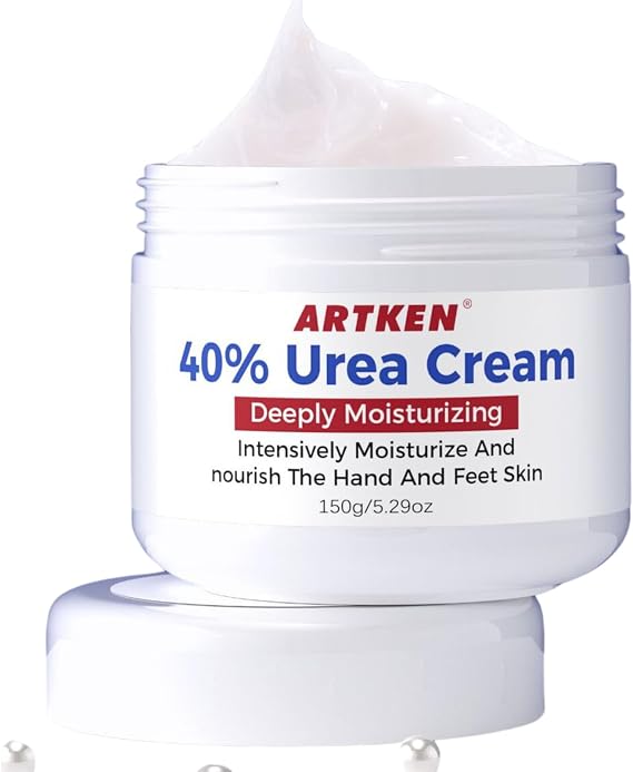 Tongyend Urea Foot Cream,Urea Cream for Feet,Urea 40 Percent Cracked Heels and Dry Skin Deep Moisturizing,Callus Remover Nourishes Soften Feet,Knees,Hand-150g, 1 g (Pack of 1)
