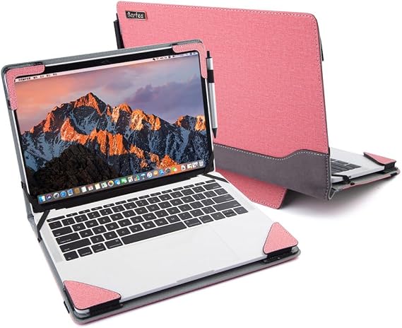 Stand Cover Case Compatible with Lenovo IdeaPad Slim 5 15IRU9 15.4 inch Laptop Notebook Sleeve Protective Hard Case Shell, Pink