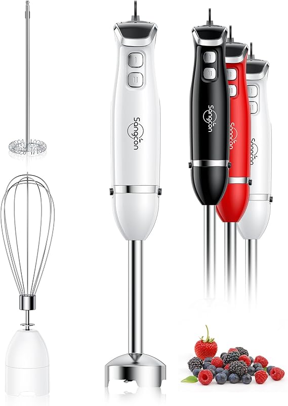 Sangcon Blenders and Food Processor Combo for Kitchen Bundle with immersion blender