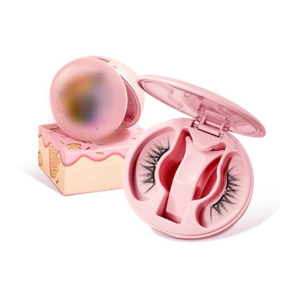 WOSADO Soft Magnetic Eyelashes Kit with Applicator, [Gazelle] 21.5mm Reusable Glue-free Magnetic Lashes, Cruelty-free False Lashes, Waterproof, Lightweight, Suit for Heavy Makeup