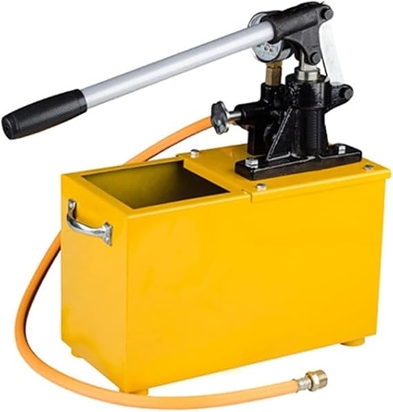 Manual Pressure Test Pump 1.640 MPa (2325802 psi), Semi- or Fully-Enclosed Tank, Hand-Operated Hydrostatic Pump, for Pipeline & Valve Leak Testing (Working Pressure: 10 MPa)