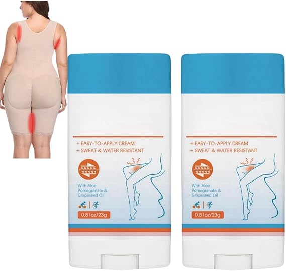 2PCS Anti Chafing Stick,Waterproof Glide Anti Chafing Stick,Anti Chafing Cream,Anti Chafe Stick,Anti Chafe Balm,Anti Chafe Gel,Anti Friction Stick for Heel,Lower Arm,Thigh,Legs,Running Chafe Stick