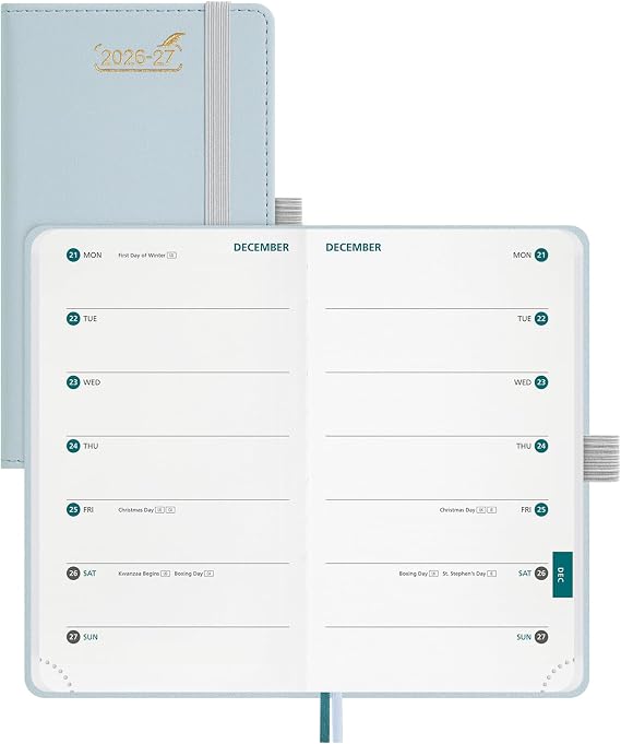BEZEND Pocket Calendar 2026-2027, Weekly Monthly Academic Planner 3.5" x 6"