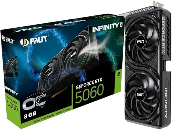 Palit RTX5060 INFINITY 2 OC 8GB 128Bit GDDR7 Ekran Kartı