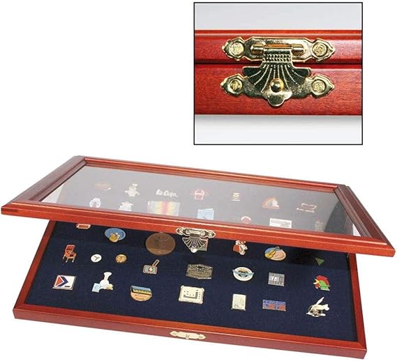 Pin Sammelvitrine Holz