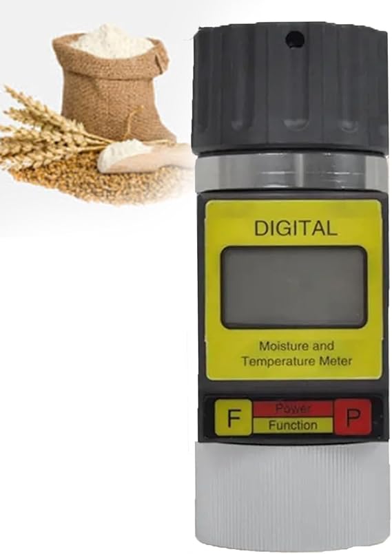 All-in-One Portable Grain Moisture Tester: Digital Meter Display and LCD Screen for Coffee, Cocoa, and More - Ve-rsatile Humidity Meter for Optimal Grain Quality