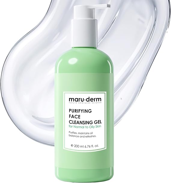 Maruderm Karma ve Yağlı Ciltler için Yüz Yıkama Jeli – Salisilik Asit ile Arındırıcı Günlük Temizleyici, Bitki Proteinleriyle, 400 ML