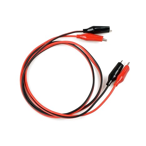 3 Pairs 6 Units of Packaging Alligator Clips with Wires Test Cable