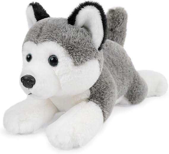 Stuffed Animal Siberian Husky 12 Plush Toy Super Soft Plush Puppy Dog Stuffed Comfort Plush for Kids Toddlers Preschool Boys Girls Birthday Gift Holiday Present Plushie