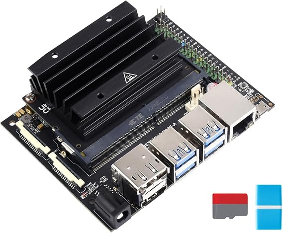 Waveshare Jetson Nano Development/Expansion Kit, 16GB eMMC, Alternative Solution of B01 Kit Compatible with Both Jetson Nano and Jetson Xavier NX Optional Jetson Nano Core Module