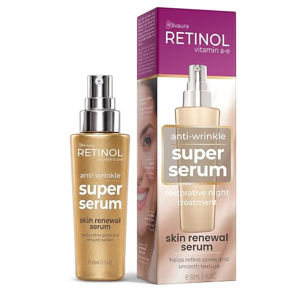 LIVAURA Retinol 6X Super Serum for Women - Anti-Aging Wrinkle Repair Serum