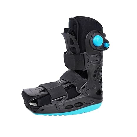 Air Walker Boot for Ankle Fracture Sprain Recovery Inflatable Cam Walker Brace with Rocker Sole Shock Absorbing Walking Boot for Soft Tissue Injury Achilles Tendon Post Op Stabilization(Long,L)