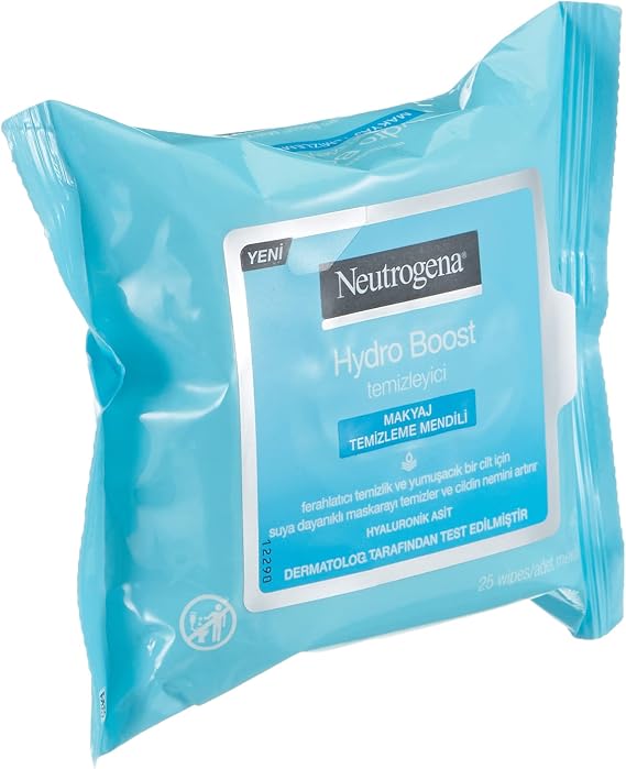 Neutrogena Makyaj Temizleme Mendilleri 25’li – Nazik Önceden Nemlendirilmiş Yüz Mendilleri, Kir, Yağ ve Suya Dayanıklı Maskarayı Etkili Temizler, Hassas Ciltler ve Lens Kullananlar İçin Güvenli