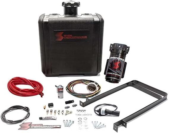 Nitrous Express SNO-400 Water/Methanol Injection System Diesel Stage 2 Boost Cooler Red High Temp Nylon Tubing Incl. 300 PSI UHO Pump/7 Gallon Tank Water/Methanol Injection System