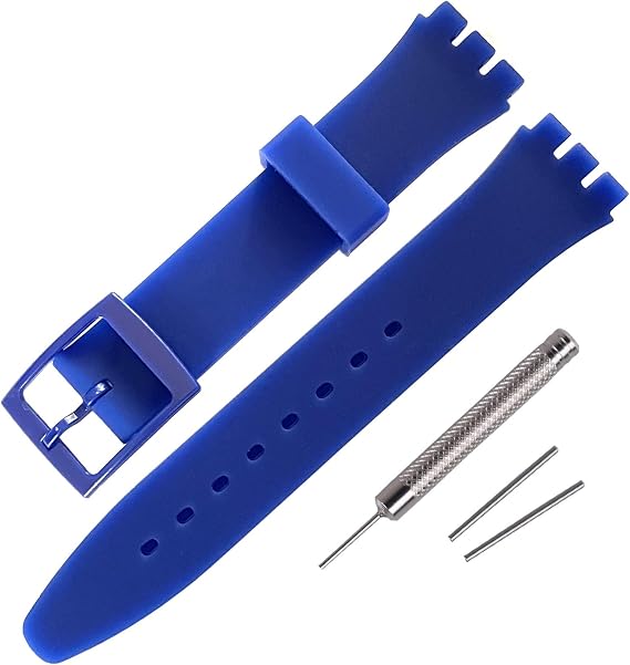 Rihahisy Silicone Rubber Watch Strap/Watch Band Replacement for Swatch