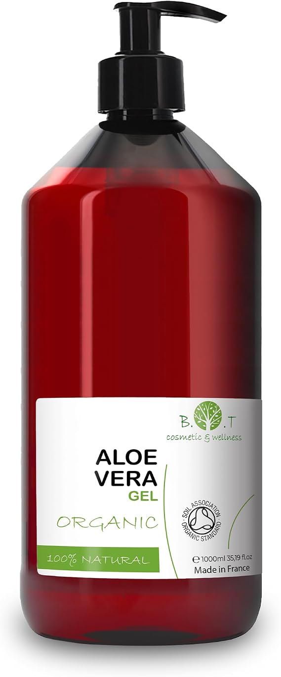 B.O.T cosmetic & wellness - 100% Pure Aloe Vera Gel | After Sun Moisturiser | Facial Skincare | Hair Conditioner | Wax Aftercare | Moisturising Body Cream, 1000 ml 35.19 fl oz