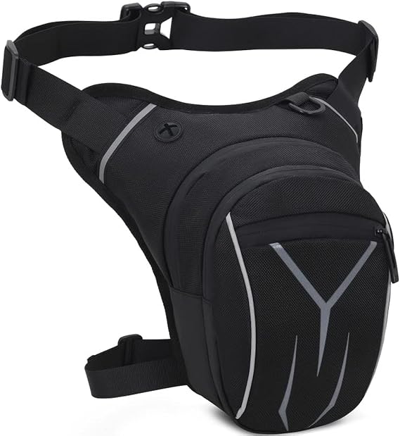 Peicees Drop Leg Bag for Men Women Tacical Waist Pouch Outdoor Thigh Bags Motorcycle Ride Crossbody Backpack Shoulder Fanny Pack Camping Hiking Cycling