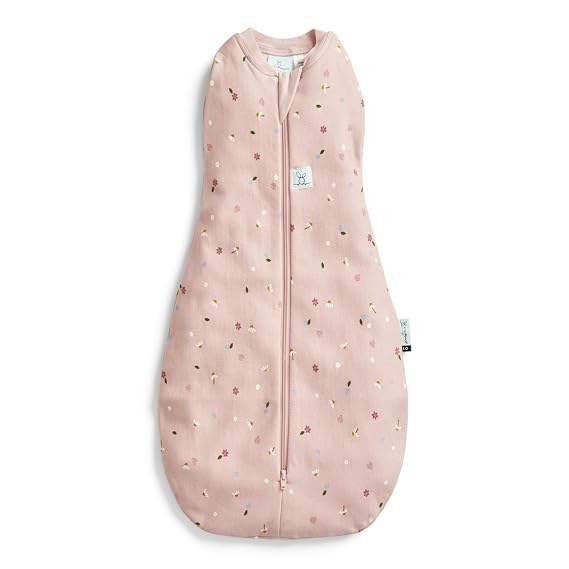 ergoPouch Cocoon Swaddle Sleep Sack, Newborn, 0.2 TOG, Daisies