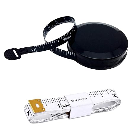 2 Pieces Body Measuring Tapes for Body Measurement Tailor Cloth Measuring Tape