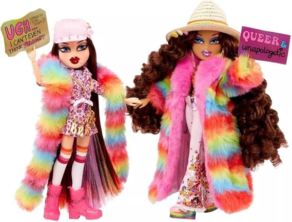 Bratz x JimmyPaul Special Edition Designer Pride 2-Pack Couple Roxxi & Nevra Fashion Dolls, Multicolor, 580324