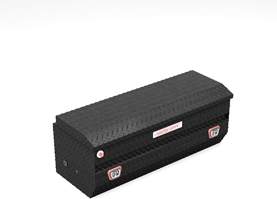 Weather Guard 624-52-04 Aluminum All-Purpose Truck Tool Chest, Fits Full and Compact Size Trucks, 8.5 cu ft Storage Capacity (Matte Black)