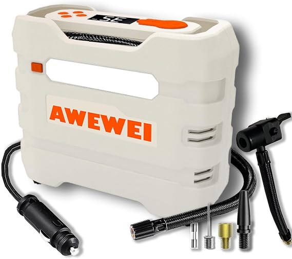 Tire Inflator DC 12V 150PSI & Mosquito Head Net