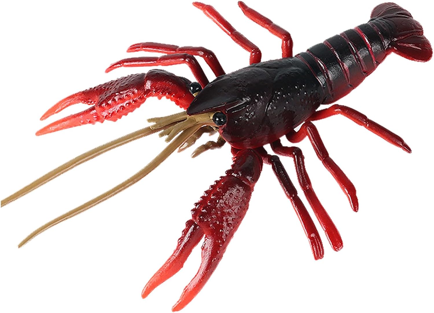 Ocean Sea Animal Toys, Realistic Crayfish Fairy Garden Accessories, Learning Educational Toys for Christmas Birthday Cake Topper for Kids Red