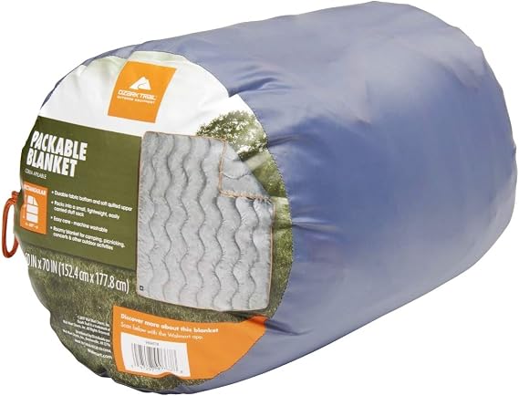 OZARK Trail Packable Blanket Gray