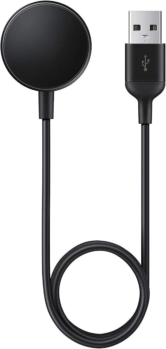 Samsung Galaxy Watch Charger, inbox replacement, for S3, Active, Active 2, Watch 3, 4 & 4 Classic - Black