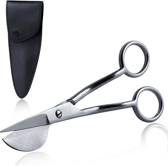 SPEEDWOX 6" Duckbill Shears with Offset Handle & Pouch Sleeve