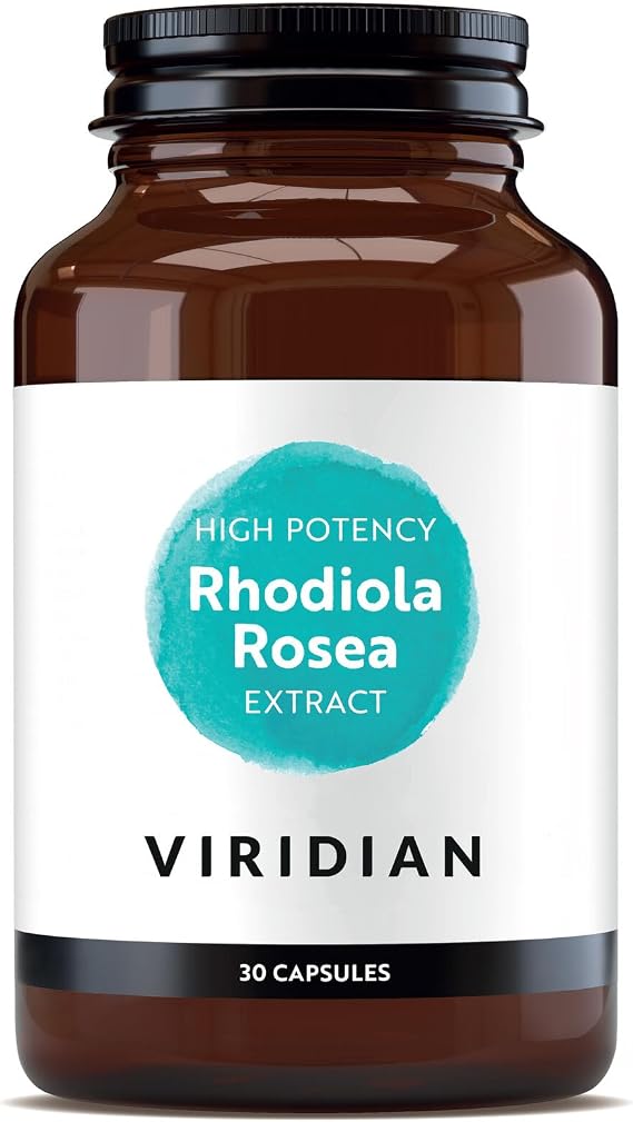 Viridian - High Potency Rhodiola Rosea Extract 7.5mg - 30 Caps | Stress Relief & Cognitive Support | Sustainably Sourced | Vegan & Pure Formula | 100% Active Ingredients | Expertly Formulated