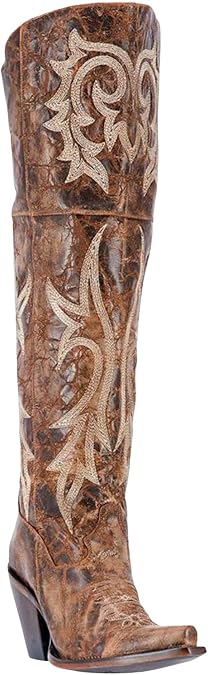 Dan Post Women's Jilted Embroidery Snip Toe Cowboy Boots Western
