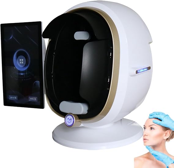 Skin Analysis Machine Professional Facials, AI Imaging 13.3/21.5-Inch, Facials Diagnostic Tool, Machine Professional, for Salons & Spa, Personalized Skin Insights(White,13.3in)