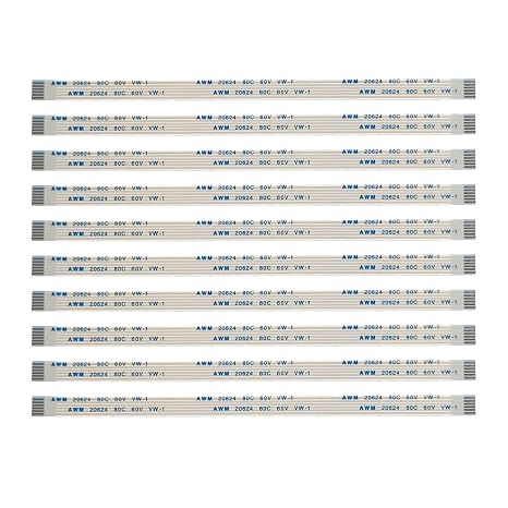 Tpye A 6Pin 0.5mm Pitch FPC FFC Flexible Flat Cable AWM 20624 80C 60V VW-1 5cm 10cm 20cm 30cm 40cm 50cm (50mm, 20)