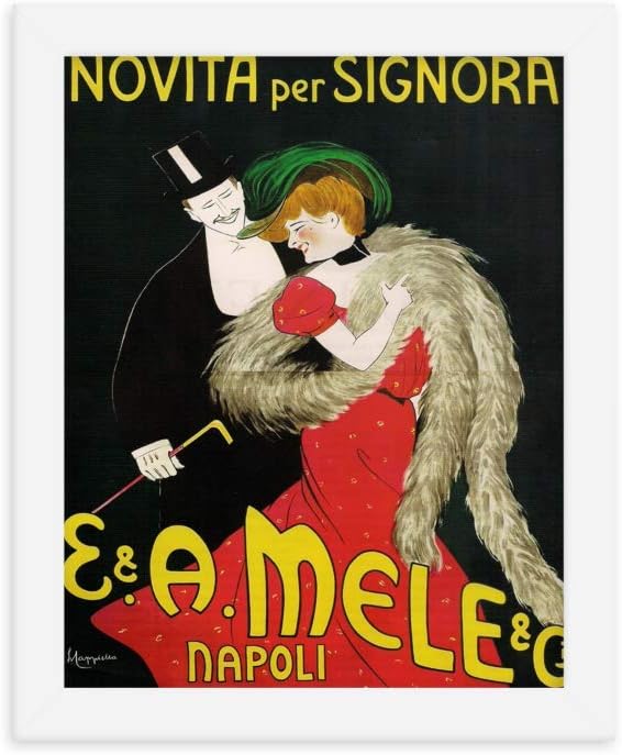 Vintage Poster - Novita per Signora 0469 - Enhanced Matte Paper Framed Poster (8x10) -White Frame