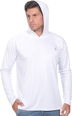 Fishing Shirts for Men Long Sleeve - Sun Protection SPF 50 UV Tshirt Hoodies