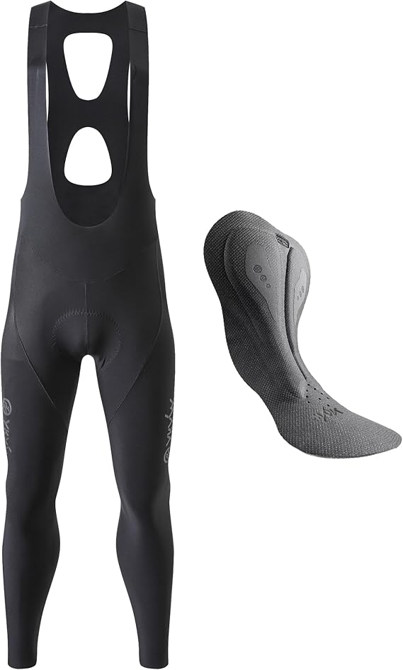 YKYWBIKE Men's Cycling Bib Pants,Elastic Interface Padded Bike Bib Pants for Men,Cycling Tights with Pockets